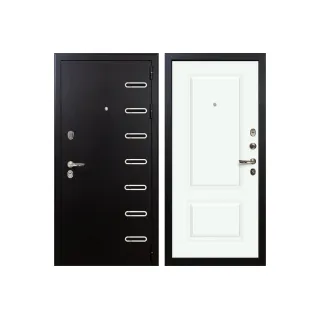 Входная металлическая дверь Лекс Витязь Вероника-1 Эмаль Белая (панель №55)